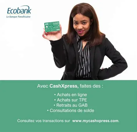 Carte Visa Prépayée Ecobank Low Cashxpress