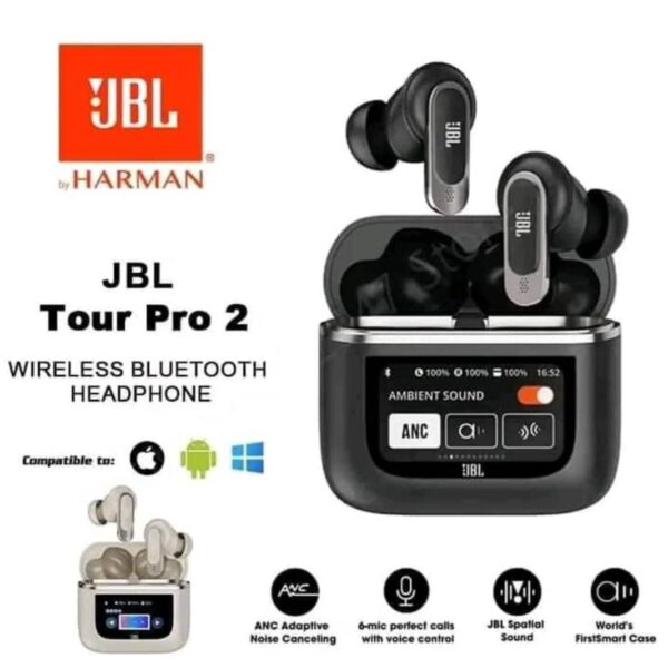 Ecouteur JBL Tour Pro 2 – L’innovation audio au bout des doigts.